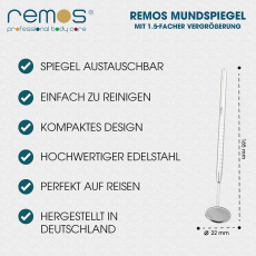 remos Mundspiegel hergestellt in Deutschland