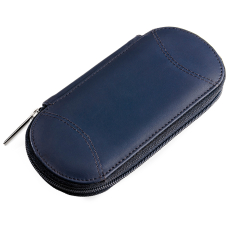 Empty Manicure Case Tellus blue leather. For equipping...