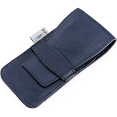 Empty Manicure Case Muriel blue leather. For equipping with nail scissors - files - tweezers etc.