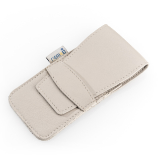 Empty Manicure Case Muriel beige leather. For equipping with nail scissors - files - tweezers etc.