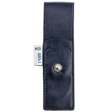remos case Nala blank blue genuine leather inside, as well as outside ideal for traveling and traveling 11 x 3 cm