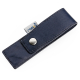 Empty Manicure Case Nala blue leather. For equipping with nail scissors - files - tweezers etc.