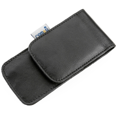 Empty Manicure Case Amrita black leather. For equipping...