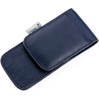 Empty Manicure Case Amrita blue leather. For equipping with nail scissors - files - tweezers etc.