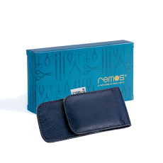 remos case Amrita empty blue has space for 3 personal care instruments, practical and a great gift