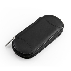 remos manicure set Tellus black made of real leather inside, as well as outside 14 x 7 cm
