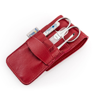 remos manicure set Muriel made of genuine leather equipped with high quality stainless steel instruments