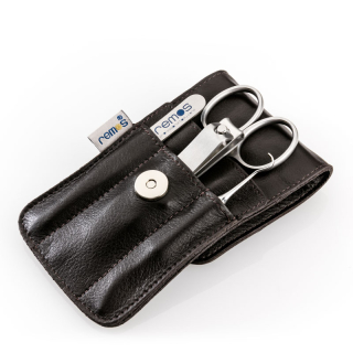 remos manicure set "Svea" 4-piece fitted and made of genuine leather inside and outside
