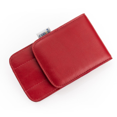 remos manicure set Svea red 4-piece fitted and made of genuine leather inside and outside