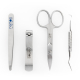remos manicure set Svea blue with extra zippered compartment for storing jewellery, adhesive plaster, cash,