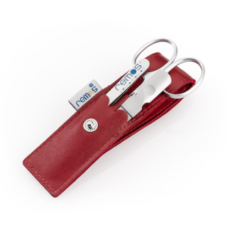 remos manicure set "Nala" made of real leather inside, as well as outside - available in red, black, blue, brown, gray and beige