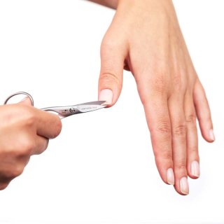 Remos - Ciseaux à ongles pour gaucher - Inox - Longueur 9,5 cm