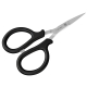 remos embroidery scissors - silver matte with large finger holes - 10cm