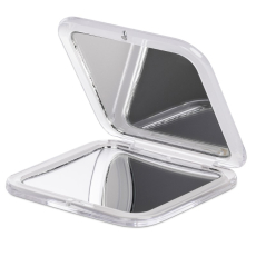 Pocket mirror with 7x magnification in white