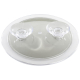 remos cosmetic mirror with suction cups for attaching the mirror to smooth surfaces such as mirrors, tiles, etc.