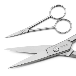 remos silhouette scissors - silver matte - 10 cm
