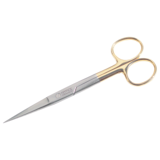 Surgeons scissors pointed-pointed with Tungsten carbide metal edge - stainless - 14 cm