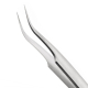 stainless steel tick forceps for people. Length 12 cm