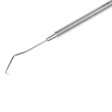 probe slanted curved 15 cm stainless