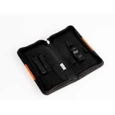 remos case Pan a wonderful gift made of high quality leather 7-piece equippable orange-black