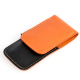 remos manicure set Amrita a beautiful gift idea made of genuine leather inside and outside orange-black