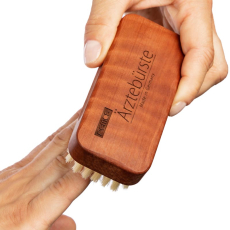 &quot;Doctors Hand Brush&quot; with natural bristles pear wood