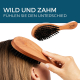 Hair brush with wild boar bristles wide