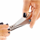 Toenail clippers with strong cutting edge and handy handle