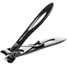 REMOS Nail Clippers large ideal for cutting fingernails and also toenails made of stainless steel in black