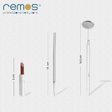 remos tooth eraser with dental mirror ideal oral hygiene at home does not replace a check-up appointment at the dentist