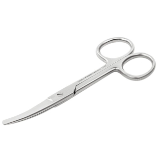remos surgeons scissors pointed-rounded curved 12 cm