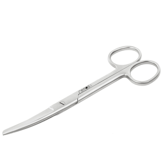 remos surgeons scissors pointed-rounded curved 14 cm