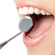 Zahnreiniger &amp; Dentalspiegel mit oder ohne Vergr&ouml;&szlig;erung SET