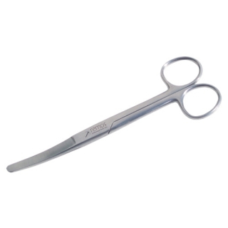remos surgeons scissors rounded-rounded curved 14cm
