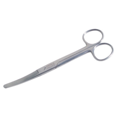 remos surgeons scissors rounded-rounded curved 14cm
