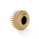 Haarb&uuml;rste mini, faltbar mit Holzstiften aus Buchenholz, runde kompakte Entwirrb&uuml;rste