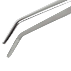 tweezers with curved tip 25 cm