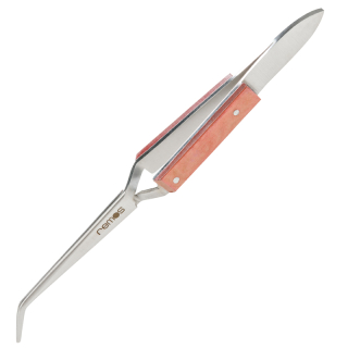 remos soldering tweezers curved stainless 17 cm