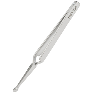 remos stainless steel tick forceps for dogs and cats. Length 12 cm