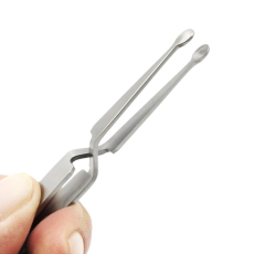 stainless steel tick forceps for dogs and cats. Length 12 cm