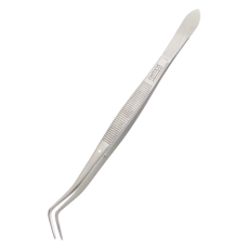 remos tweezers smooth gripping area - curved - length 16 cm