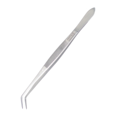 remos tweezers - corrugated gripping area - curved -...