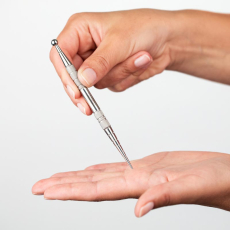 acupressure pen - 13 cm - stainless.