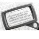 remos magnifying glass with rectangular lens does not need to be held while reading 5 x 8.5 cm lens