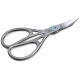 REMOS manicure scissors with large finger holes - stainless - for cutting nails and cuticles - length 9.5 cm