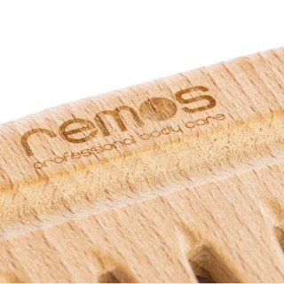 REMOS® Taschenkamm mit Griffkerbe 9 cm aus Buchenholz
