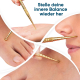 acupressure pen with gold-plated surface - stainless steel - 13 cm - ball &Oslash; 2/4.5 mm