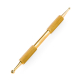 remos acupressure pen with gold-plated surface - stainless steel - 10 cm - ball &Oslash; 2.5/4.5 mm