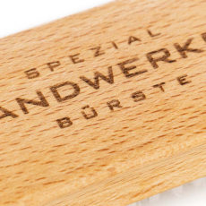 Hand brush &quot;craftsman&quot; beech wood with nylon bristles