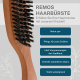 remos hairbrush boar bristles provides a pleasant and secure hold, thanks to its ergonomic handle